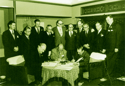 Signing of technical agreement with ICI